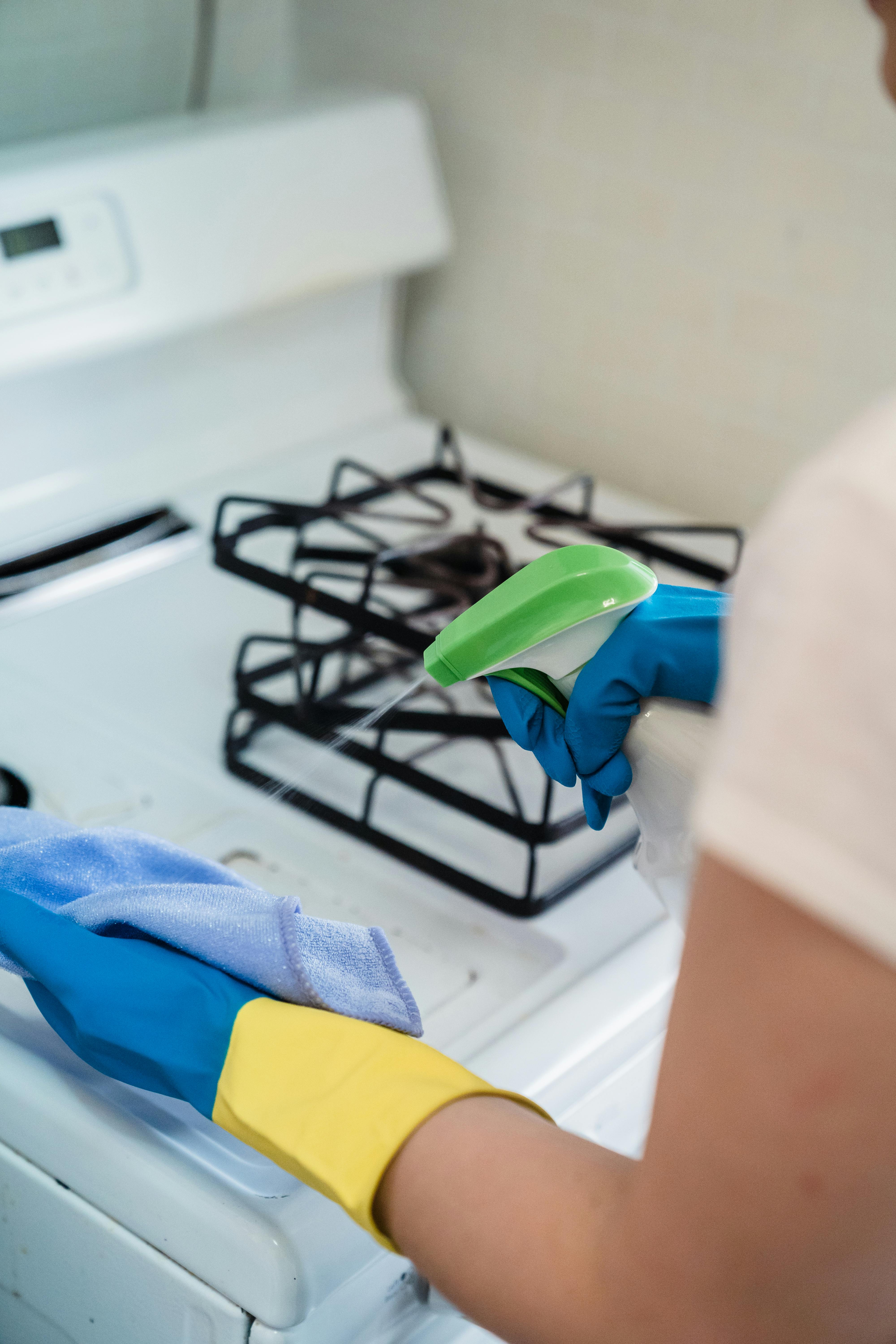 kitchen stove deep clean